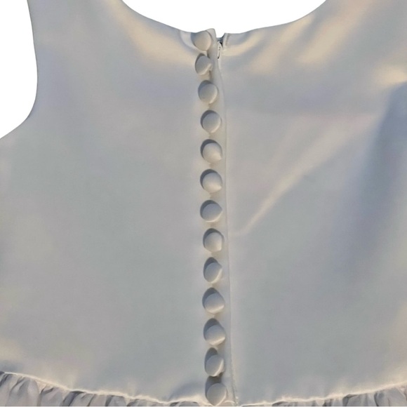 "Little Maiden" Elegant White Kids Dress - Picture 3 of 7